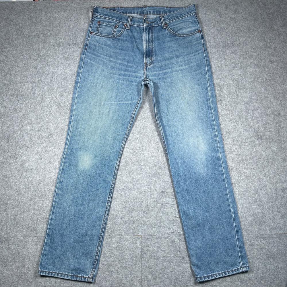 Levi's 516 denim jeans mens 36x32(34x31) Blue Straight Leg Classic workwear